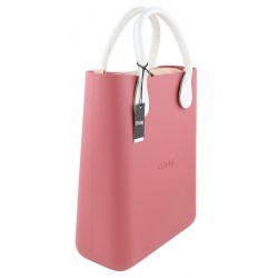 Chic Women's Bag Pink Twin Handles Inner Pouch Mini Square Tote Casual