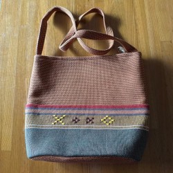 Handbag Okinawa Minsaa Woven Naranja