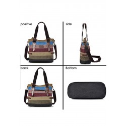 Women's Handbag Multicolor Bag de Canvas Large de Moda Bag Hobo Shoulder Bag
