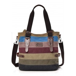 Women's Handbag Multicolor Bag de Canvas Large de Moda Bag Hobo Shoulder Bag