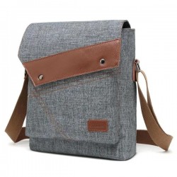 6 Inch Small Messenger Bag for Men's Boy Water-resistant Nylon Vertical Travel Crossbody Bag Shoulder Bag
