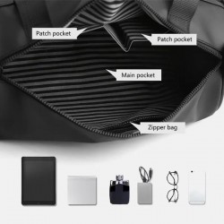Male Crossbody Bag Man Chest Bag Fashion Shoulder Bag Round Cylindrical Backpack