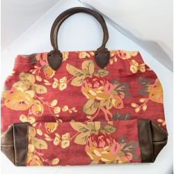 Bag de Viaje Leather Canvas Pasaremos la Noche Crossbody Bag Purse de Hombro