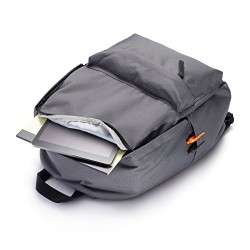 Basics Classic School Backpack with Multiple Compartments, Sturdy Construction, Adjustable Straps - Grey