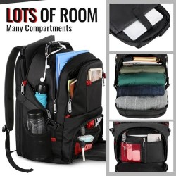 Large Backpack for Men, Extra Large Laptop Backpacks for Men Women's, Water Resistant Travel Backpack Airline Approved Business Work Bag