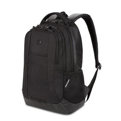 Cecil 18-Inch Laptop Backpack Fits 16-Inch Laptop, Travel Daypack with Organizer Pockets, Water Bottle Holders & Padded Straps – Black Hex
