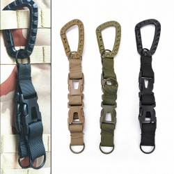 Backpack Key Hook Webbing Buckle Carabiner Waist Belt Buckle Tactical