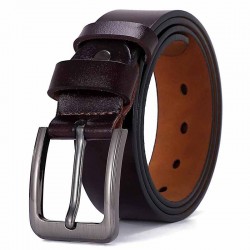 Men'S Genuine Leather Dress Belt, Handmade Leather Jeans Belt for Men Work Busin