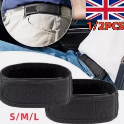 1/2PCS No Buckle Elastic Belts Fits 4cm Belt Loops Buckle Free Waist Belts UK