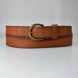 Women's Casual Belt Brown Braided Leather Size 44"