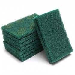certifiedHeavy Duty Scour Pad Kitchen Cleaning Scrub Pads Abrasive Nylon Green Durable Scouring Pad Scourer For Household Commercial Use