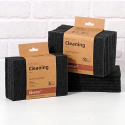 Eco Friendly Products Black Dipped Rubber Scouring Pad Innovative Household Products Kitchen Sponge Cloth Daily Necessities