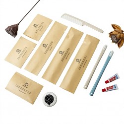 Eco-friendly Biodegradable Disposable Portable Travel Toiletry Set Hotel Bathroom Kit Daily Necessities Convenience Facilities