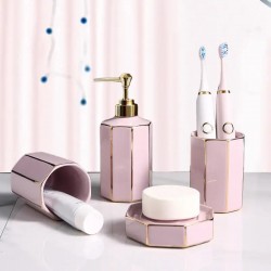 Ceramic Bathroom Toiletries Set Daily Homestyle Hotel Kit Bathroom Daily Necessities 22%