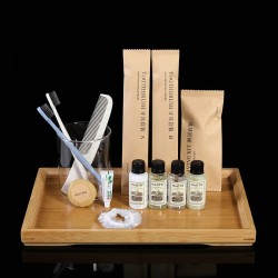 Professional Popular logo Luxury Five-star Hotel Products Room Accessories Disposable Supplies Guest Amenities Set