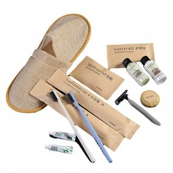 Professional Popular logo Luxury Five-star Hotel Products Room Accessories Disposable Supplies Guest Amenities Set