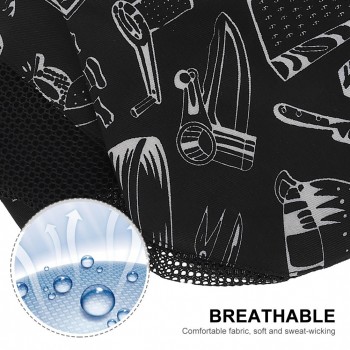 2pcs Chef Beret Hat Breathable Chef Kitchen Hat Cook Catering Caps Waiter Caps