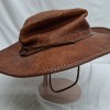 Hat de Cowboy Occidental Rústico Outback Aussie Rancher De Colección Para Men Cuero Marrón