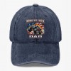 Monster Truck Dad Hat USA Flag Off Road Gift for Father Washed Baseball Cap