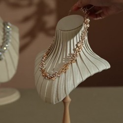 Suede Necklace Bust Stand
