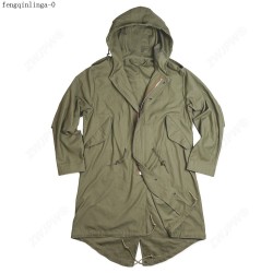 WW2 S Army Parka Men's Vintage Military Coat Jacket
