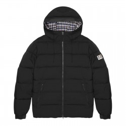 Coat Puffer con Hooded negro Aquascutum SP