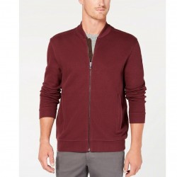Men's Red Full-Zip Cotton Jacket Size XXL