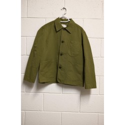 Jacket YouMustCreate Verde Oliva Ligera Algodón Lino XS