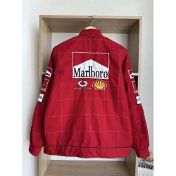 Red Vintage Jacket Embroidered Jacket