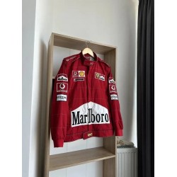 Red Vintage Jacket Embroidered Jacket