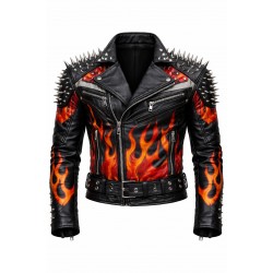 Men's Black Leather Jacket