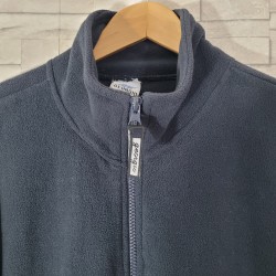 Mens GEORGIO F ce Jacket Blue Small Full Zip Pockets Relaxed Fit Dark Navy