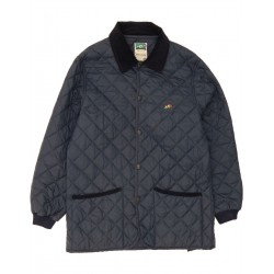 Jacket Puffer vintage para Men UK 38 mediana azul marino DO61
