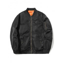 Men's Baseball Jacket Lightweight Cotton Bomber Jacket Casual Streetwear Flight Jacket