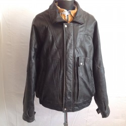Men Jacket Leather Vintage 56