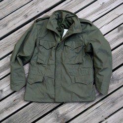 M65 Military Men Jacket US Army Field Coat Green