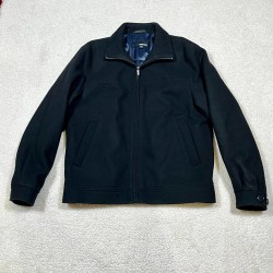 Murano Black Wool Blend Jacket Men's Sz. L