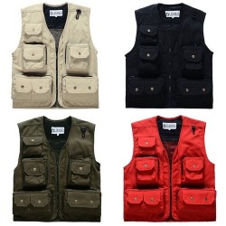 Jacket Coat Military Tactical Combate Para Men Utilidad Multi Bolsillo Sin Mangas
