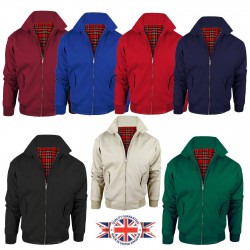 VINTAGE HARRINGTON JACKET MENS CLASSIC RETRO SCOOTER 1970'S Bomber MOD COAT TOP