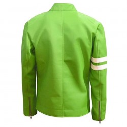 NEW BEN 10 ALIEN SWARM STYLISH HALLOWEEN ALL SIZE GREEN SYNTHETIC LEATHER JACKET