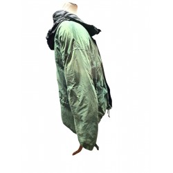VINTAGE Jacket Men's Large Green Puffer Coat Parka