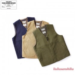 Men's Vintage WW2 USN Navy Deck Vest Army Military S Waistcoat