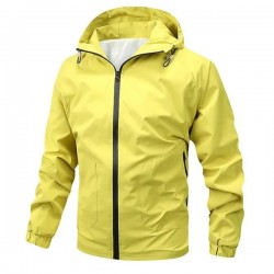 New Spring/Autumn Men's Casual Baseball Jacket Solid Color Hooded Coat