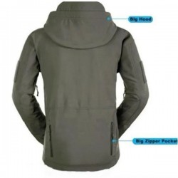 Men‘s Stylish Outdoor Hunting Camping Waterproof Army Coat Winter Jacket Outerwear Hoodie（10 Colors, US Size S~3XL)