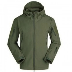 Men‘s Stylish Outdoor Hunting Camping Waterproof Army Coat Winter Jacket Outerwear Hoodie（10 Colors, US Size S~3XL)