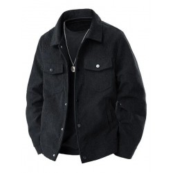 Men's Spring and Autumn New Arrival Flannel Workwear Lapel Jacket