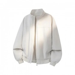 High Quality New Jacket Men's Standing Collar Pleated Elastic S ve Jacket