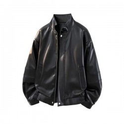 New Men's Jacket Business Casual Leather Jacket