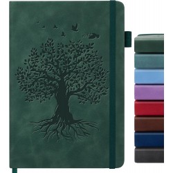 Notebook Unisex A5 Hardcover Leather Journals Writing 200Pages Daily Journal