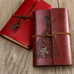 Daily Notepad Vintage A6 Kraft Paper Bound Notebook Loose Leaf Writing Notebook